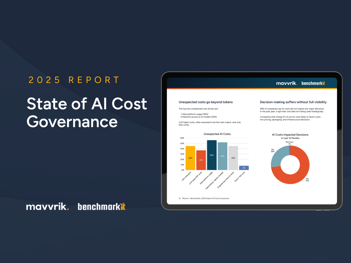 State of AI Cost Governance Resource Center Mavvrik unexpected costs